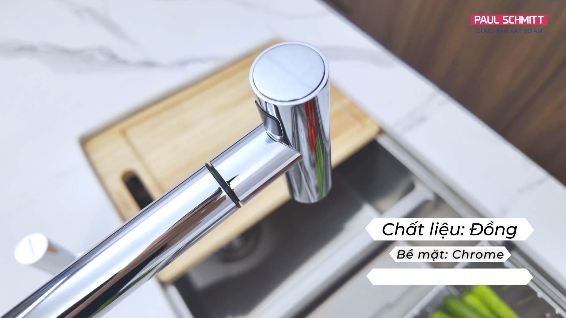 vòi bếp paul schmit bằng đồng PA330K