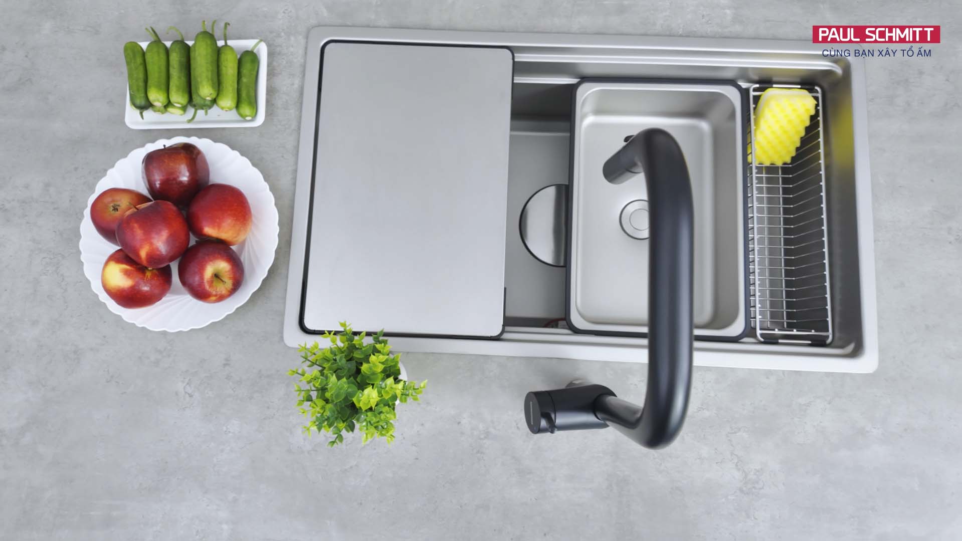 vòi rửa bát nóng lạnh PA321KB