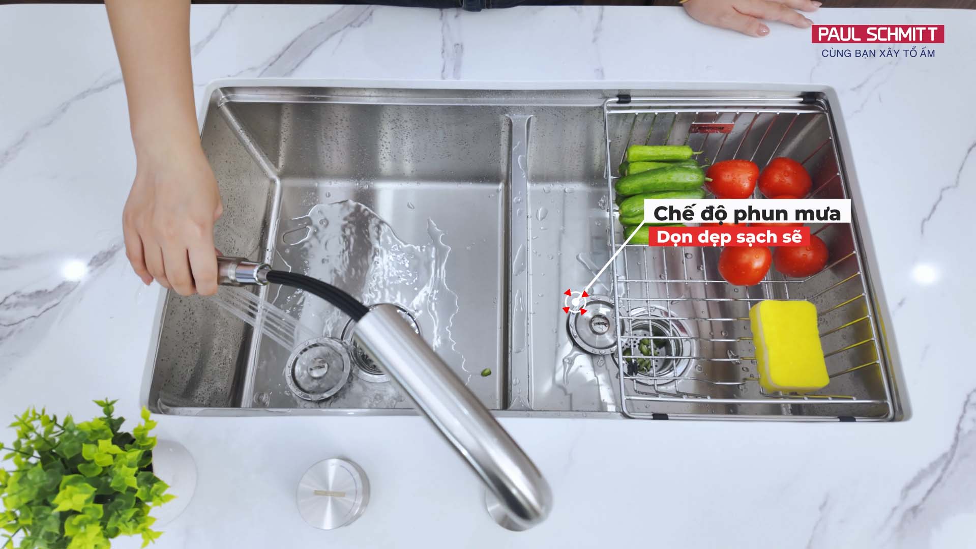 vòi nóng lạnh dây rút PA329KBN