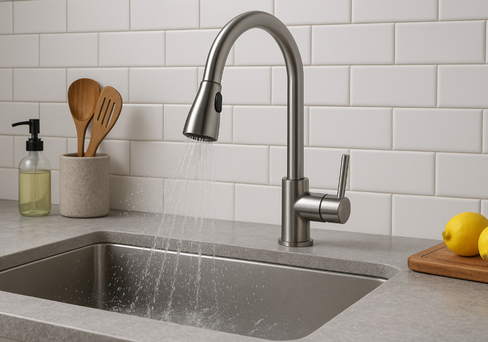 Đầu vòi “xịt loạn”, nước văng tứ tung