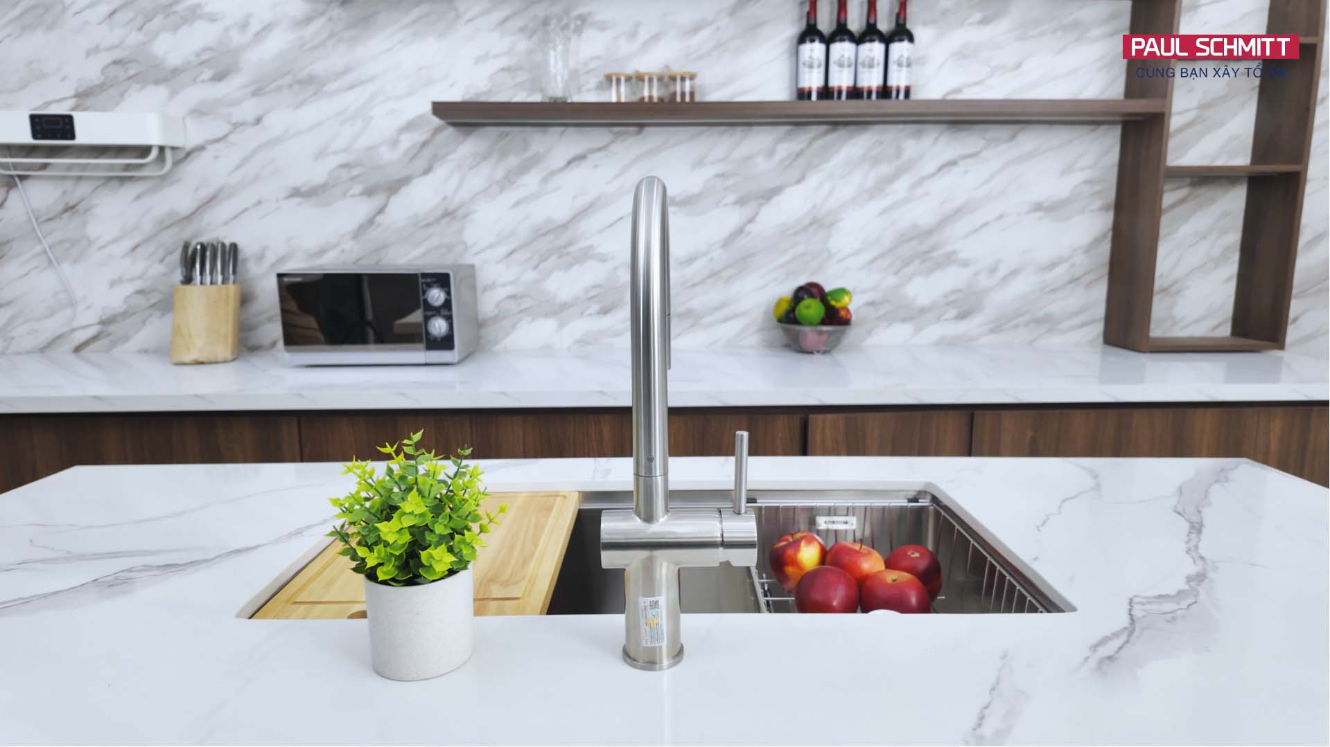 vòi rửa bát dây rút nóng lạnh PA322KS