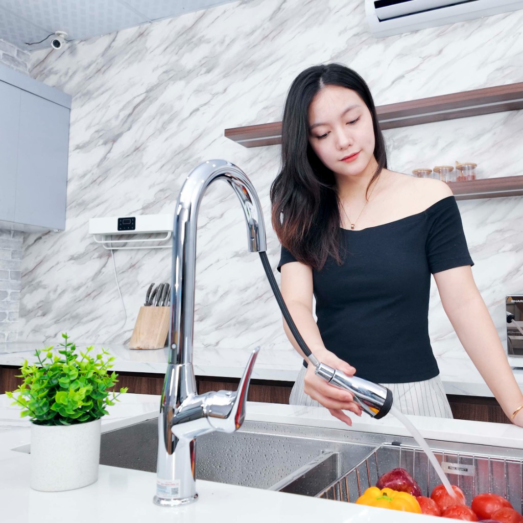 vòi rửa bát dây rút PA332K