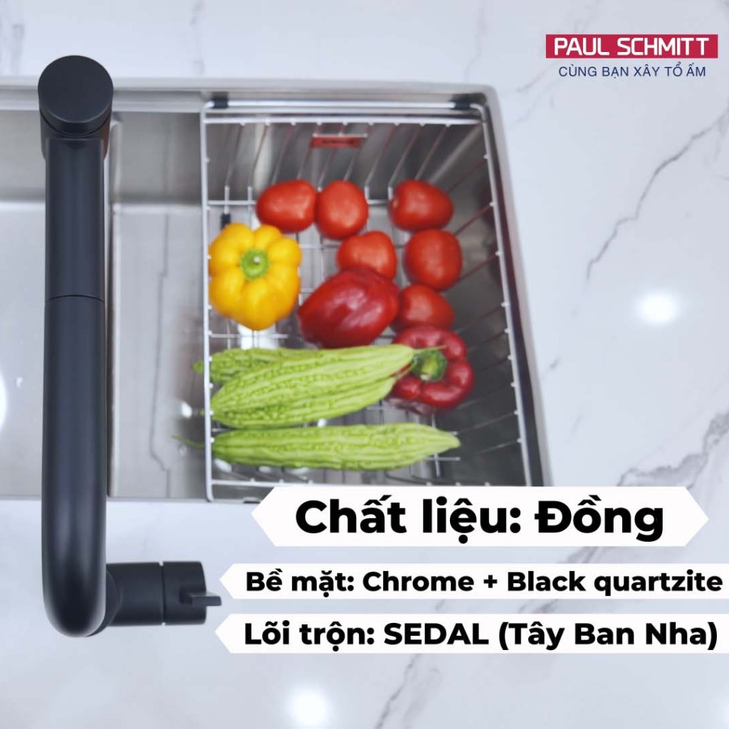 vòi rửa bát bằng đồng cao cấp PA327KB