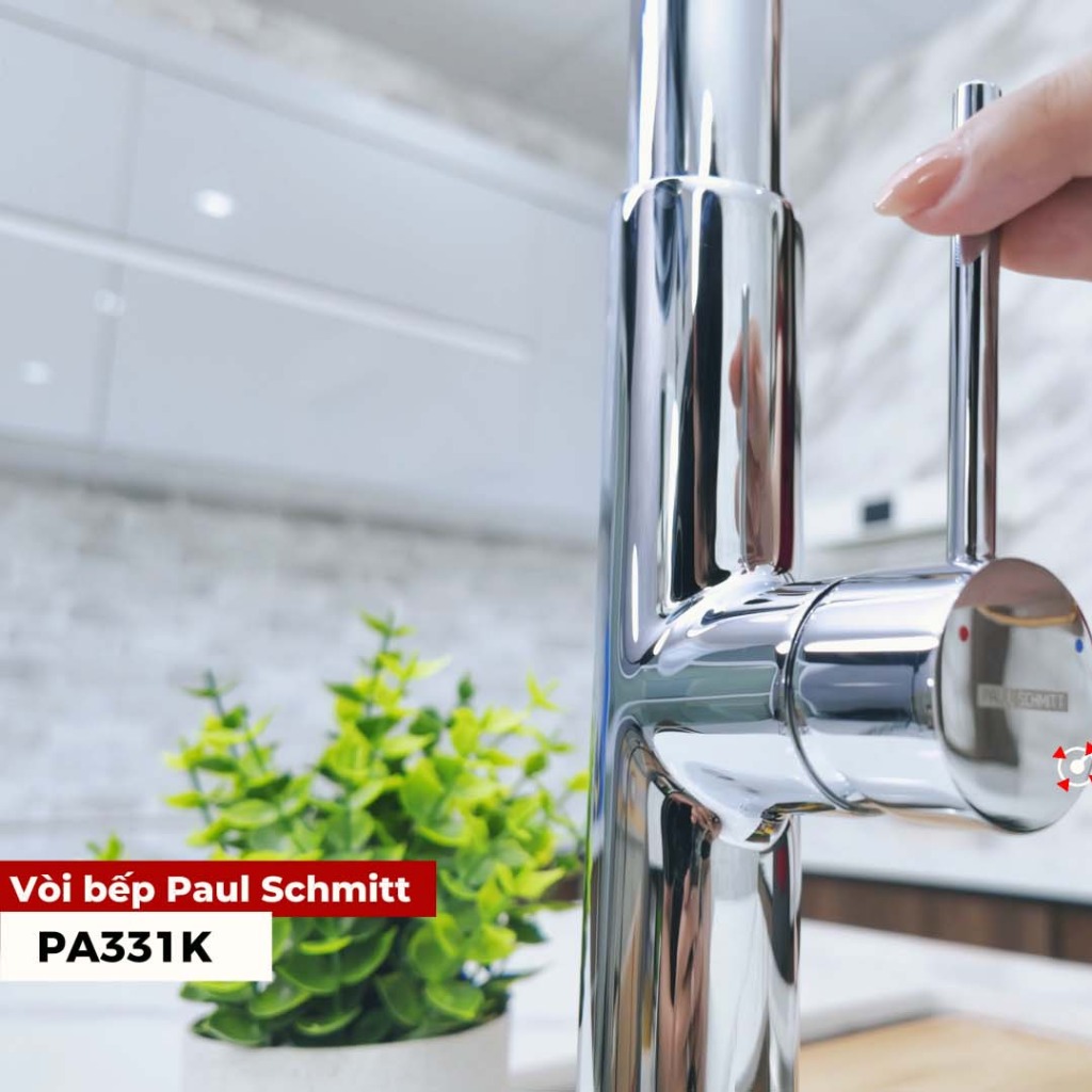 Vòi rửa bát nóng lạnh PA331K của Paul Schmitt