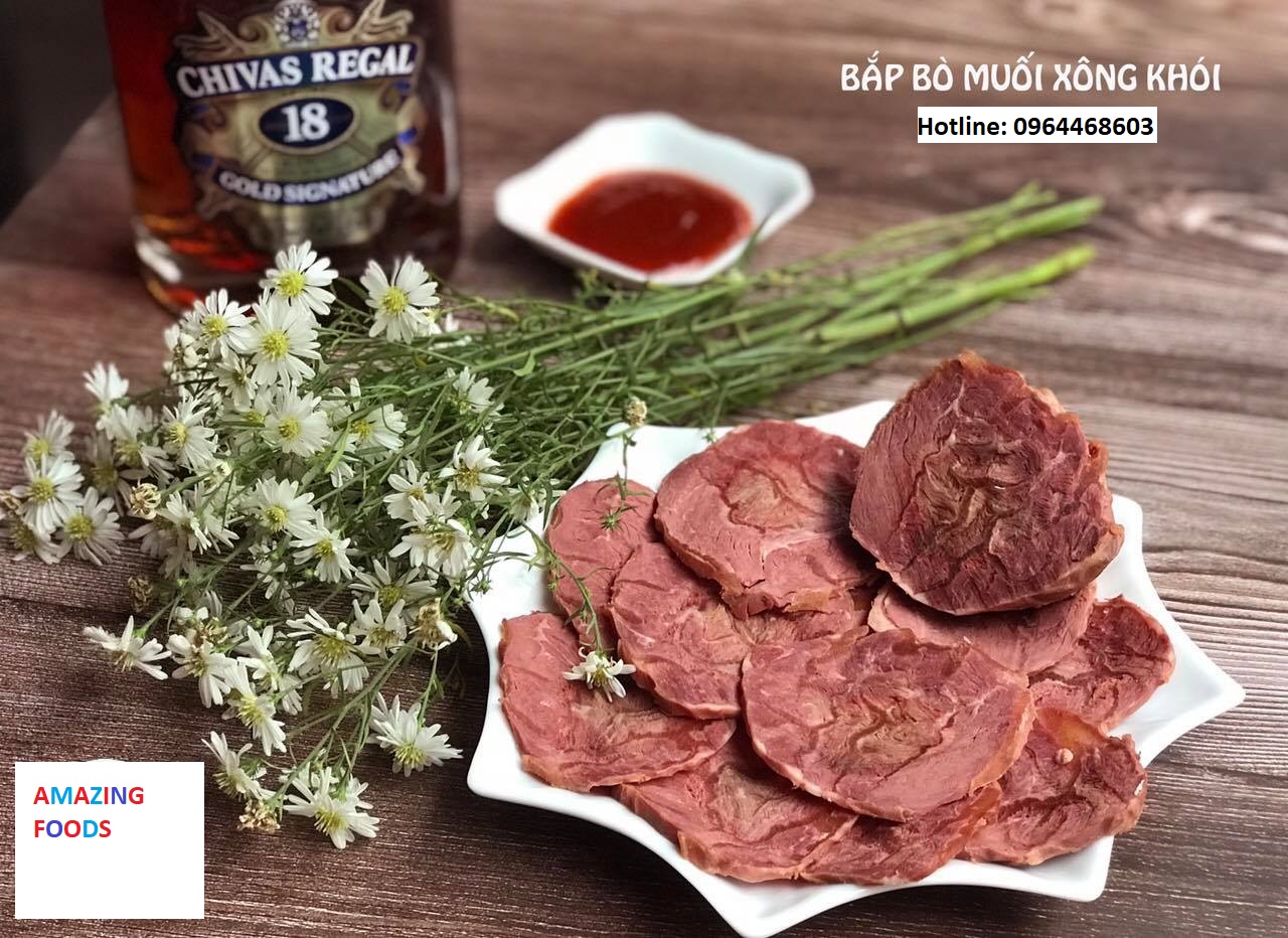 Bắp bò muối xông khói được cung cấp tại Amazing Foods là loại thượng hạng trên thị trường