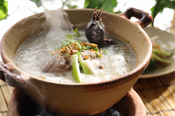 CÁC MÓN ĂN TUYỆT ĐỈNH TỪ BỒ CÂU RA RÀNG - cháo bồ câu