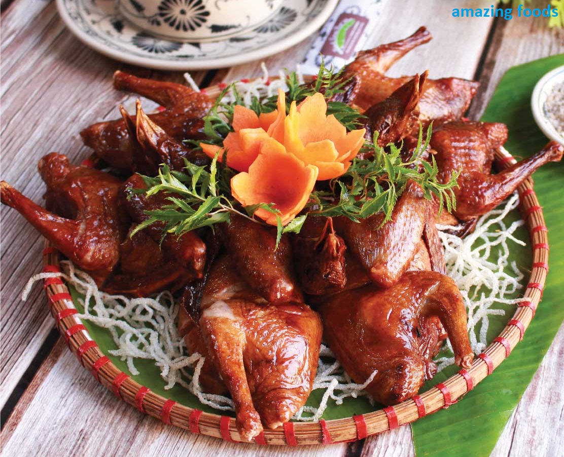 bồ câu nướng mật ong - cực phẩm đãi tiệc