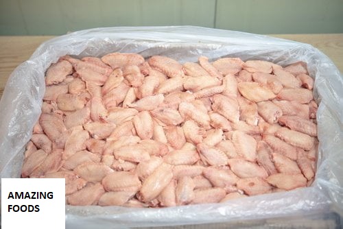 Nguyên liệu cánh gà khúc giữa sạch, chất lượng tại Amazing Foods