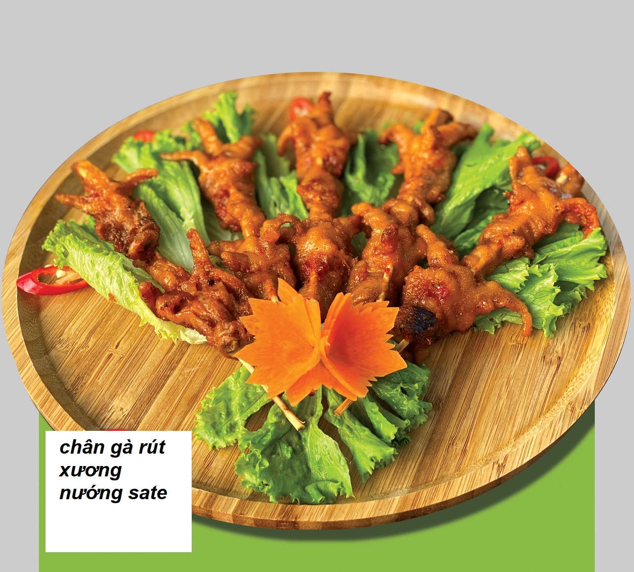 chân gà rút xương nướng sate