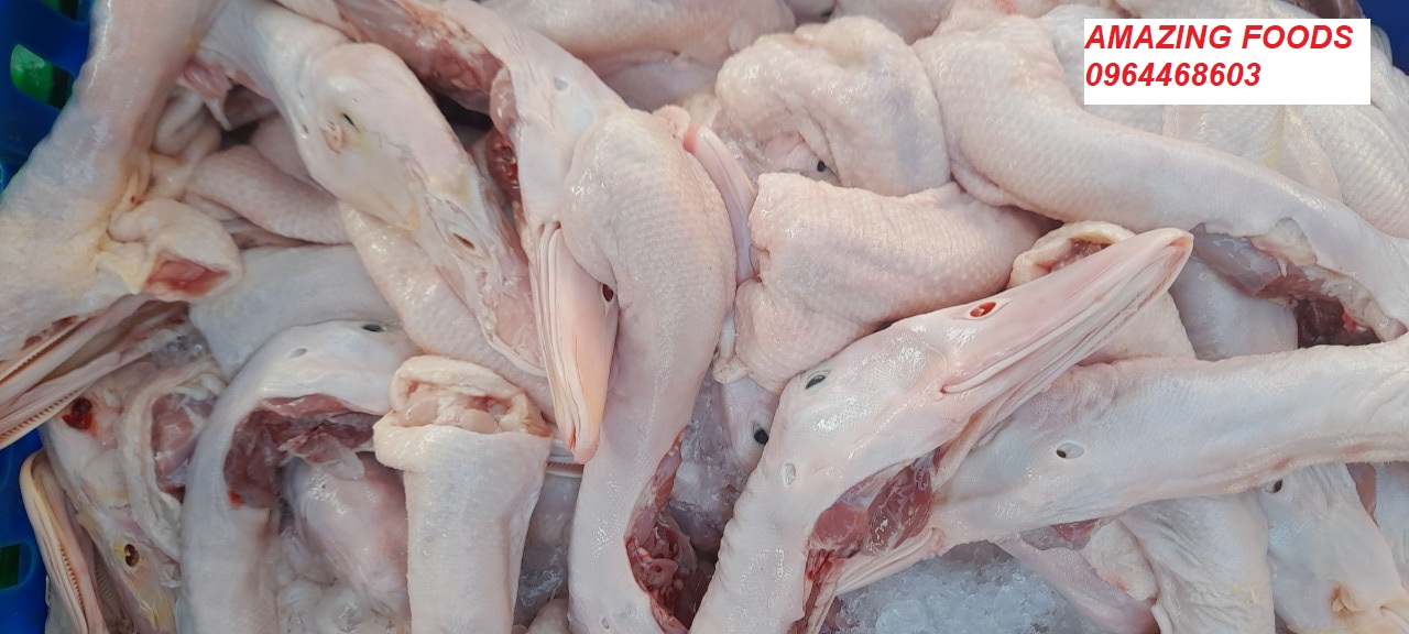 ĐẦU CỔ VỊT ĐƯỢC PHÂN PHỐI SỈ LẺ TẠI AMAZING FOODS