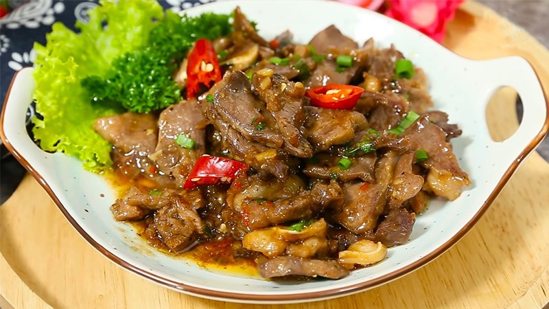 Lưỡi Heo Xào Sa Tế