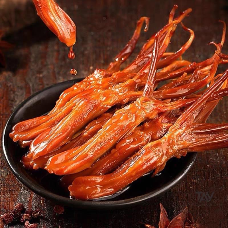Lưỡi vịt cay Tứ Xuyên chua cay, thơm nồng chuẩn vị Trung Hoa, nguyên liệu từ lưỡi vịt tươi
