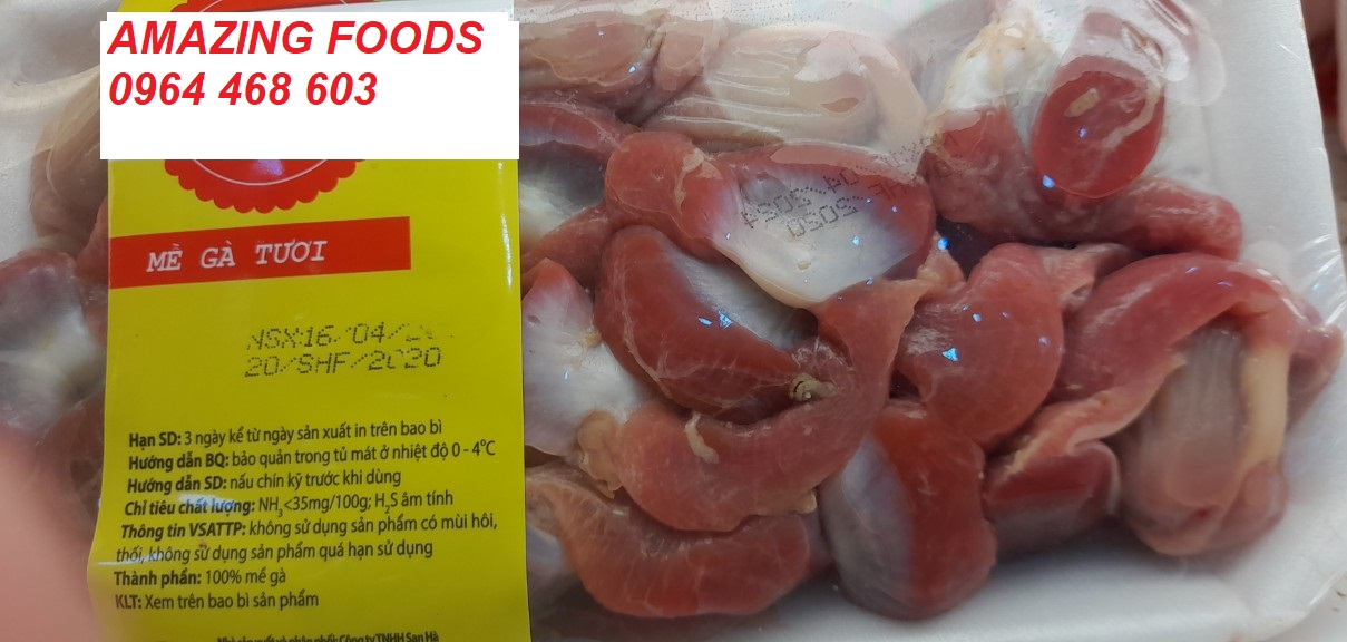 MỀ GÀ TƯƠI NGON CHẾ BIẾN THÀNH NHIỀU MÓN ĂN KHOÁI KHẨU