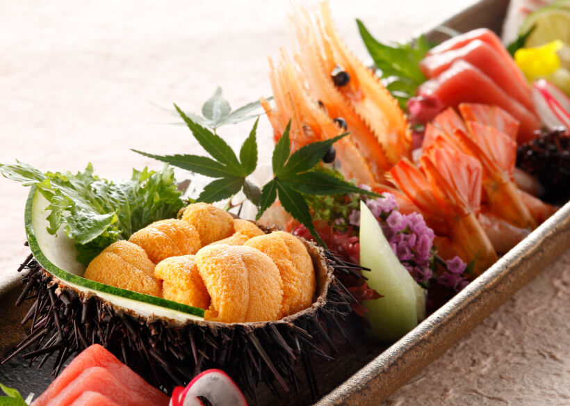 GẠCH NHUM SỌ BIỂN CAO CẤP CHO NHÀ HÀNG SUSHI & SASHIMI