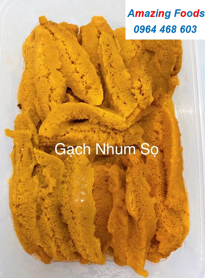 GẠCH NHUM SỌ BIỂN CAO CẤP CHO NHÀ HÀNG SUSHI & SASHIMI