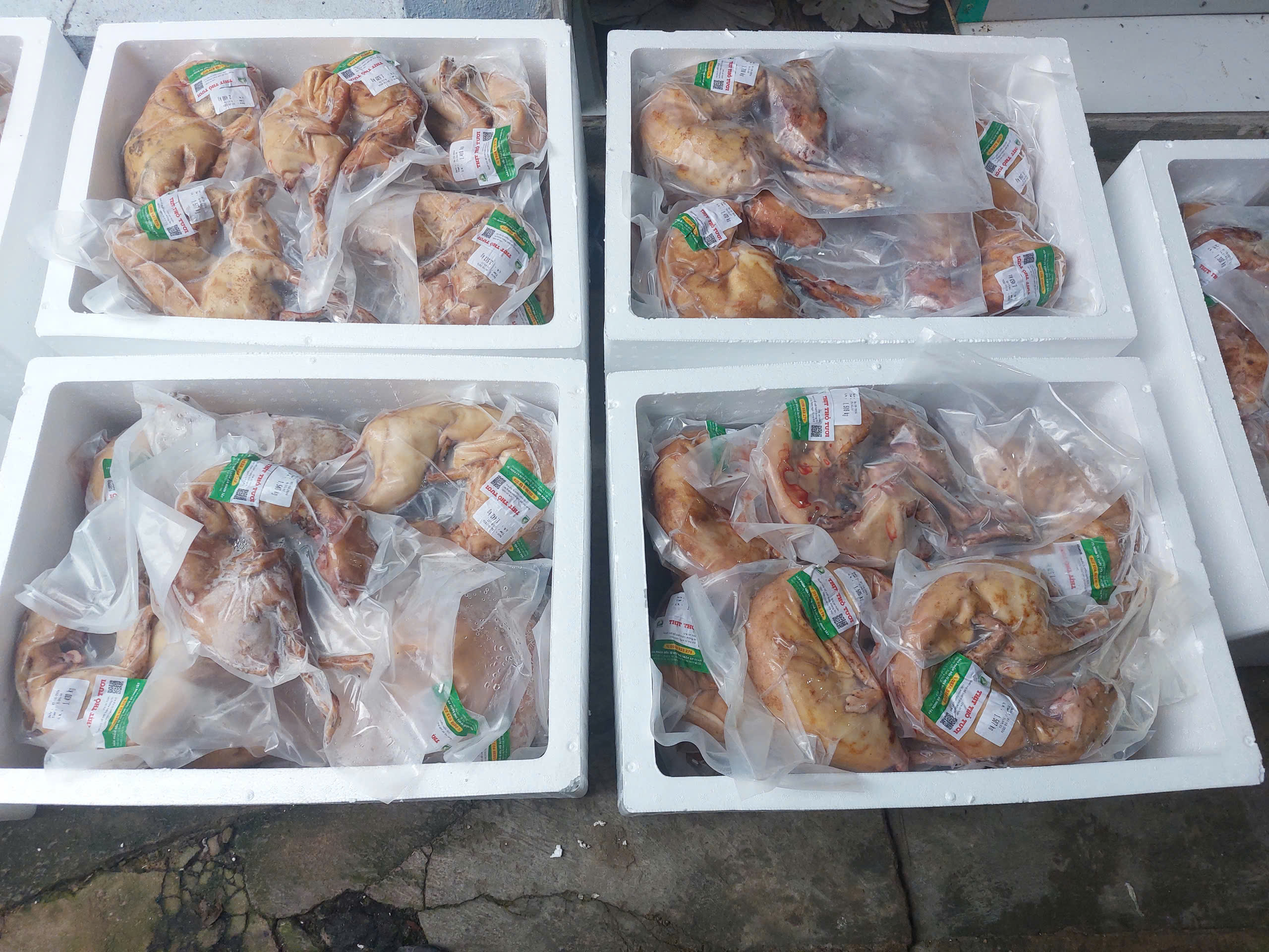 Thịt thỏ để quay nướng