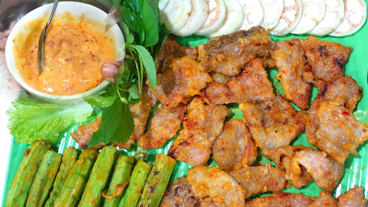 cách ướp món vú heo nướng chao đầy lôi cuốn