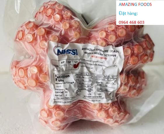 Bạch Tuộc Đỏ Nhật Sashimi Hảo Hạng – Chất Lượng Tuyệt Đỉnh Tại Amazing Foods