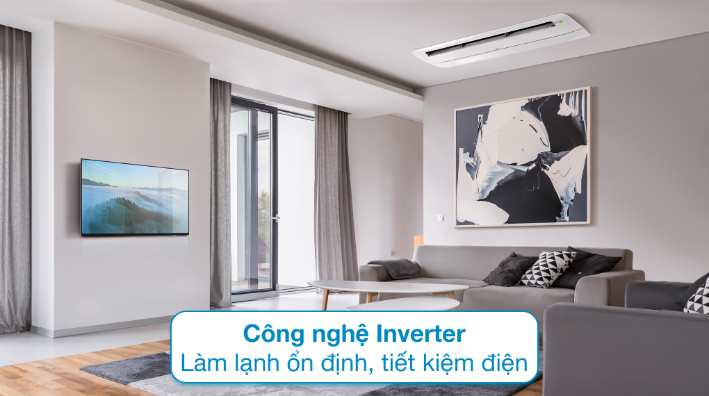 Điều hòa âm trần LG 1 hướng thổi 24000BTU ZTNQ24GTLA0 - tiết kiệm điện năng