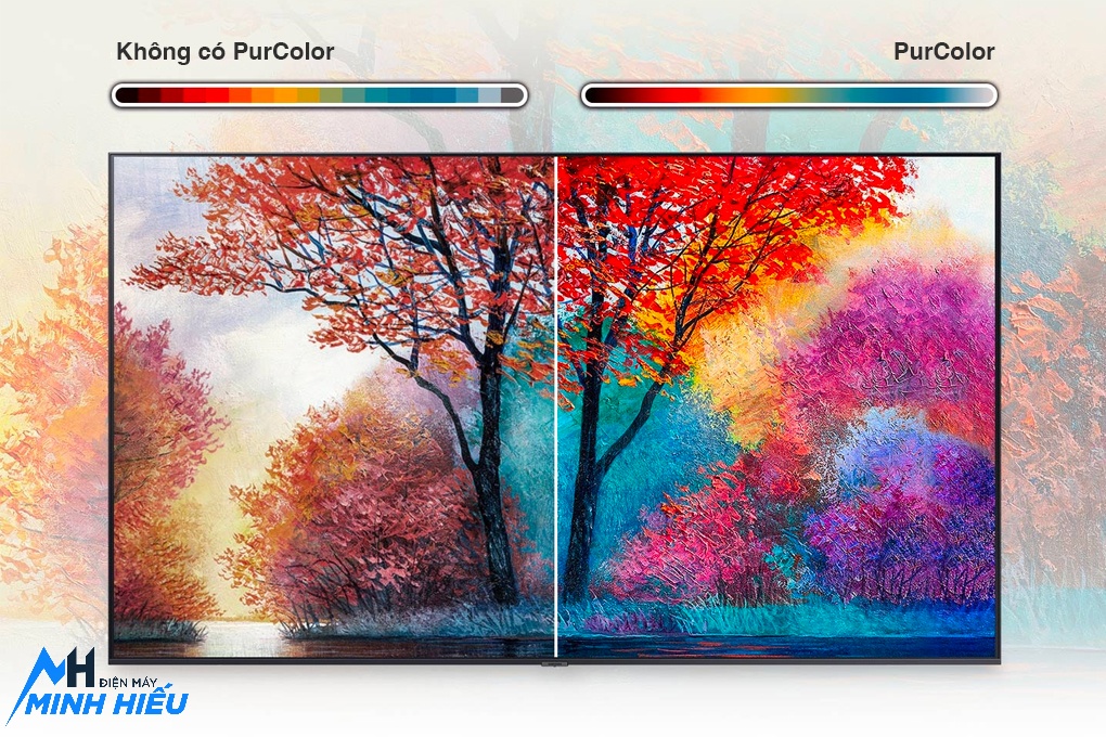 Samsung Smart Tivi 75 Inch 4K UHD UA75AU7700KXXV - công nghệ purcolor