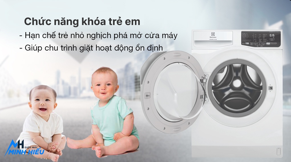 Máy Giặt Electrolux 10kg EWF1024D3WB - tiện ích