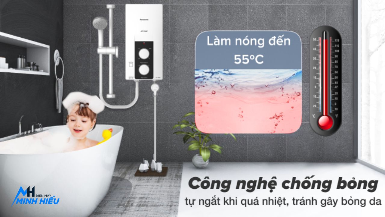 Công nghệ chống bỏng của bình nóng lạnh