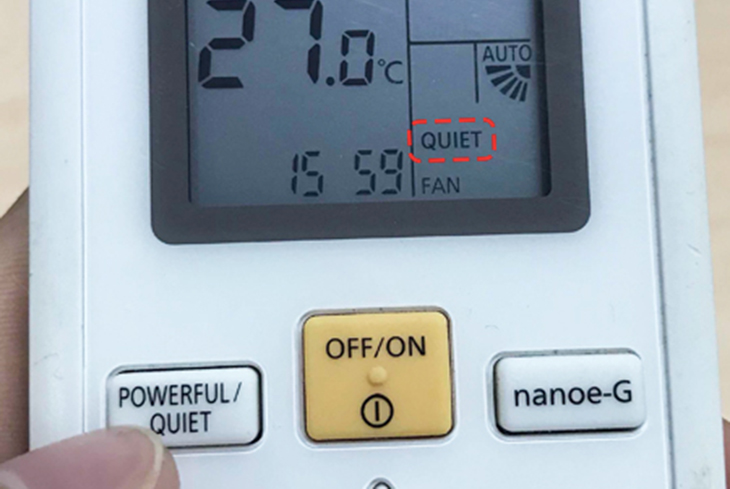chế độ quiet của điều hòa
