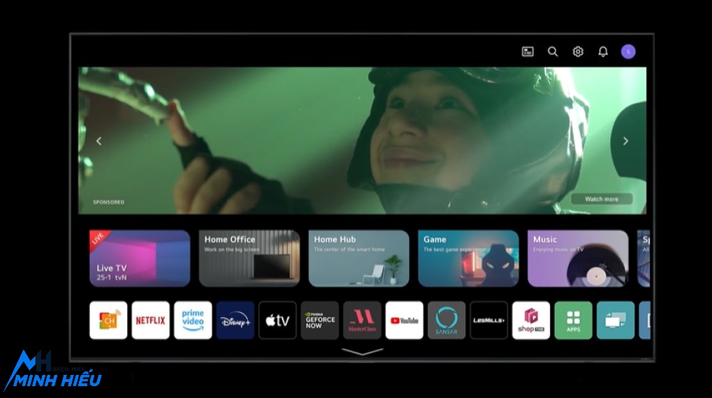 LG Smart Tivi OLED 48 Inch 4K OLED48A3PSA - hệ điều hành webos 23