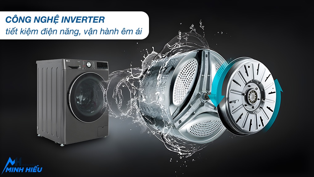 Máy Giặt LG 9Kg FV1409S4M - công nghệ inverter