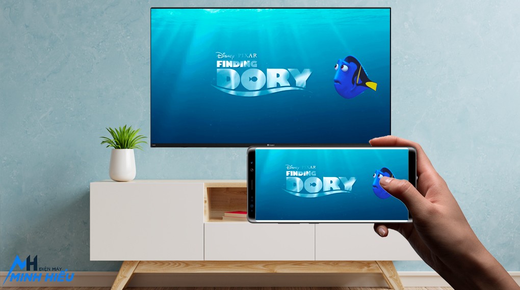 Casper Android Tivi QLED 4K 55 inch 55QG8000 - kết nối thông minh qua smart phone
