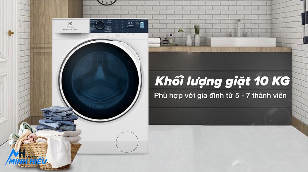 Máy Giặt Electrolux 10kg EWF1024D3WB - khối lượng giặt