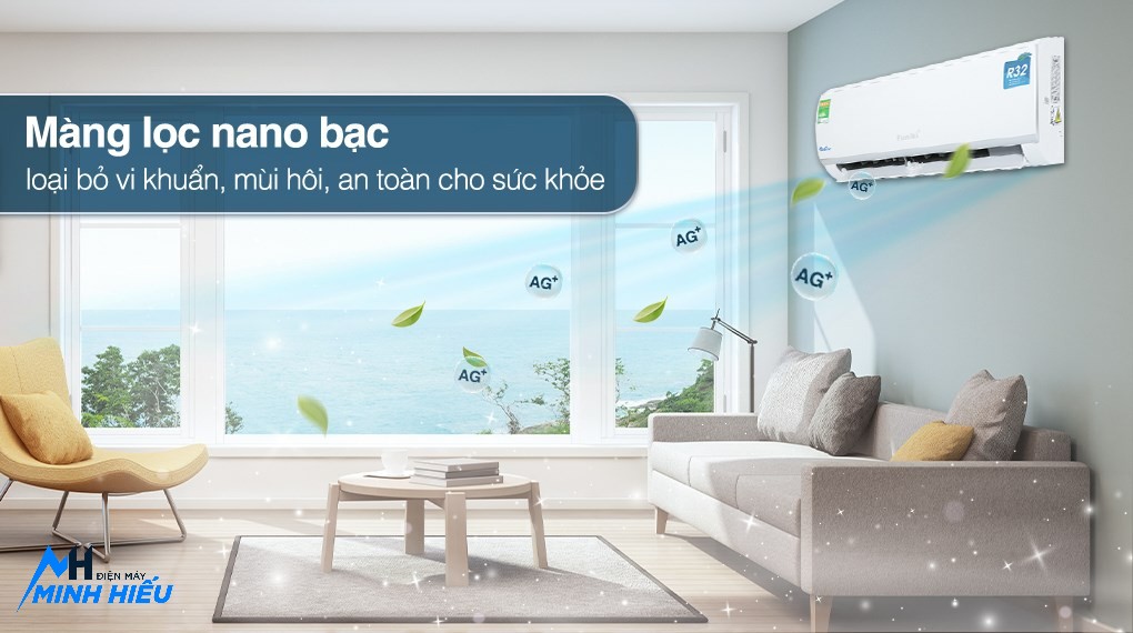 Điều Hòa Funiki 12000Btu 1 Chiều Inverter Wifi HSIC12TMU - KHỬ KHUẨN TỐT