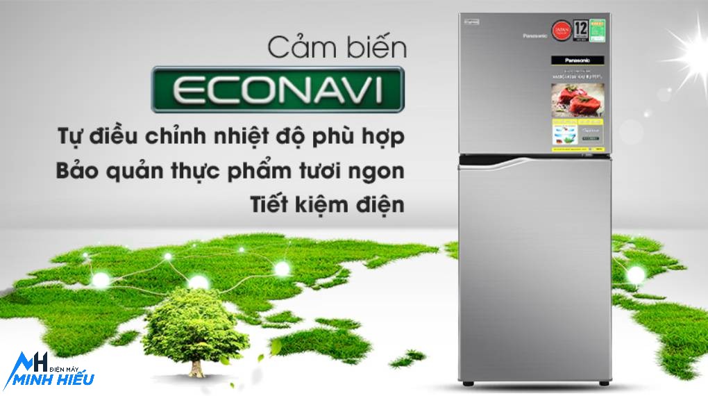 Tủ Lạnh Panasonic 2 Cánh 170 Lít NR-BA190PPVN - tiết kiệm điện năng