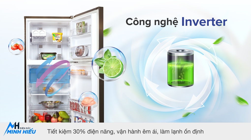 Tủ Lạnh Panasonic 2 Cánh 268 Lít NR-TV301VGMV - công nghệ inverter