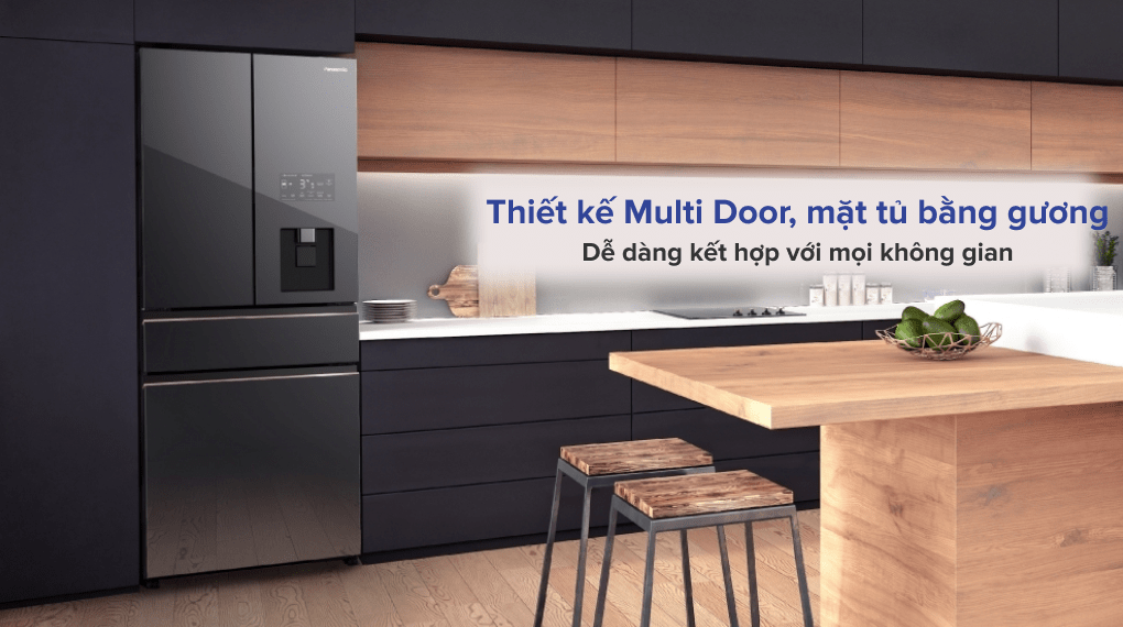 Tủ Lạnh Panasonic Inverter 540 Lít NR-YW590YMMV thiết kế