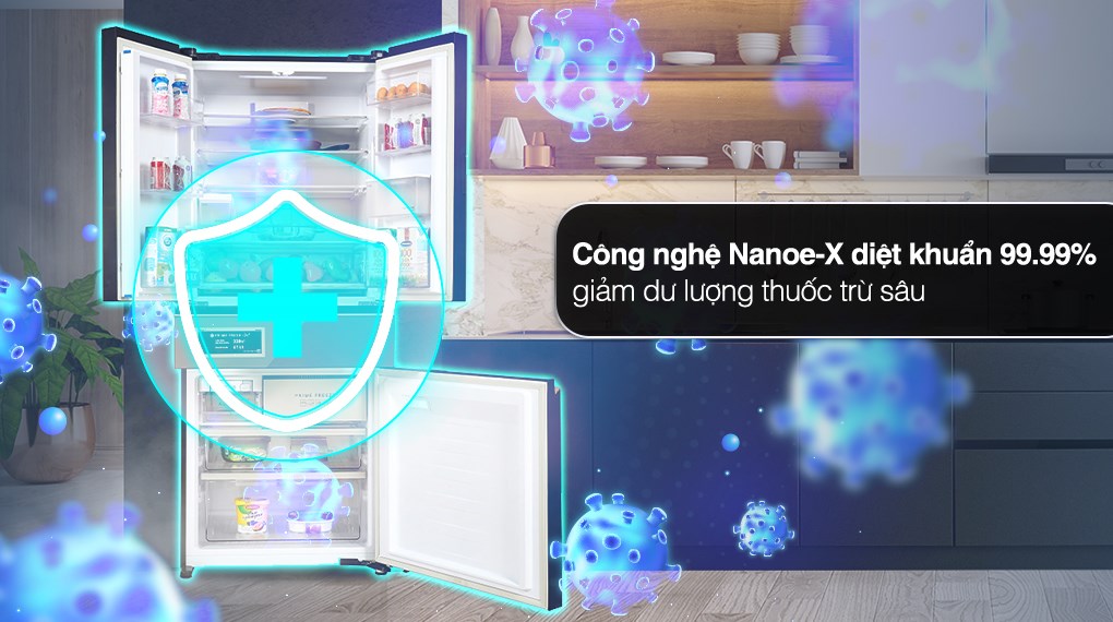 Tủ Lạnh Panasonic Inverter 540 Lít NR-YW590YMMV - công nghệ nanoex