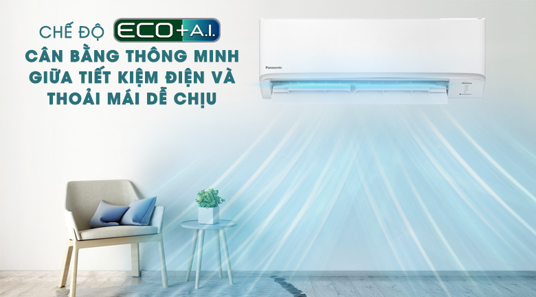 Điều hòa Panasonic 2 chiều 12000BTU inverter YZ12AKH-8 (Model 2024) - công nghệ tiết kiệm điện eco ai