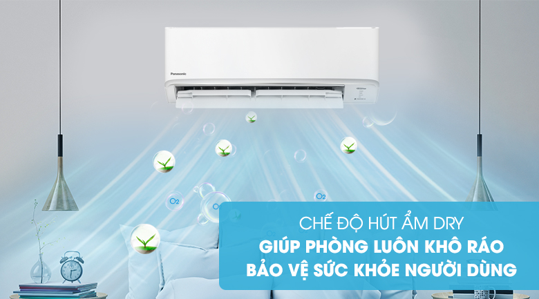 Điều hòa Panasonic 2 chiều 12000BTU inverter YZ12AKH-8 (Model 2024) - bảo vệ sức khỏe cho gia đình