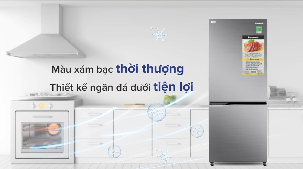 Tủ Lạnh Panasonic 2 Cánh 255 Lít NR-BV280QSVN - thiết kế
