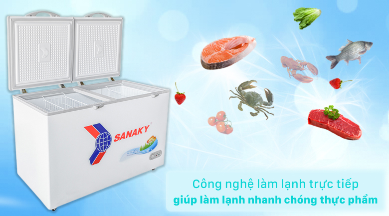 Tủ đông Sanaky VH5699HY3 - công nghệ làm lạnh nhanh