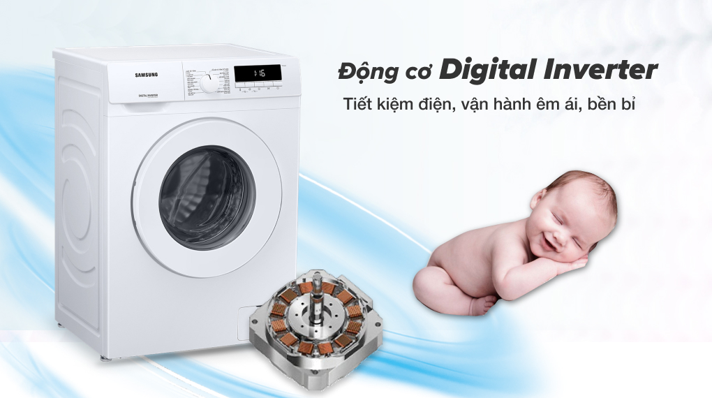 Máy Giặt Samsung WW10TP54DSH/SV - tiết kiệm điện năng