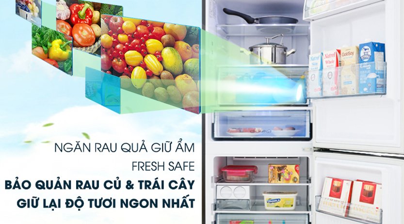 Tủ Lạnh Panasonic 2 Cánh 255 Lít NR-SV281BPKV (Model 2023) -giữ ẩm tốt