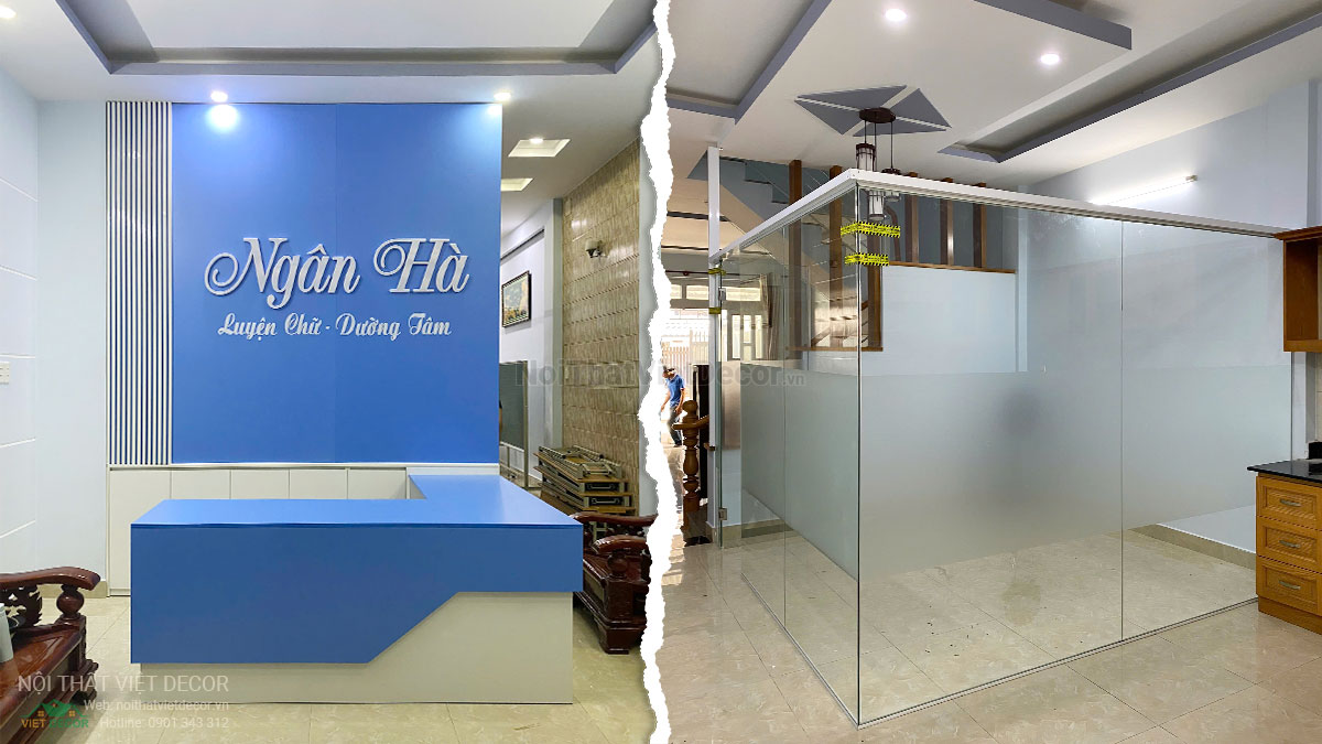 Nội thất Việt Decor thiết kế thi công nội thất, hoàn thiện trung tâm luyện chữ Ngân Hà thành phố Thủ Đức