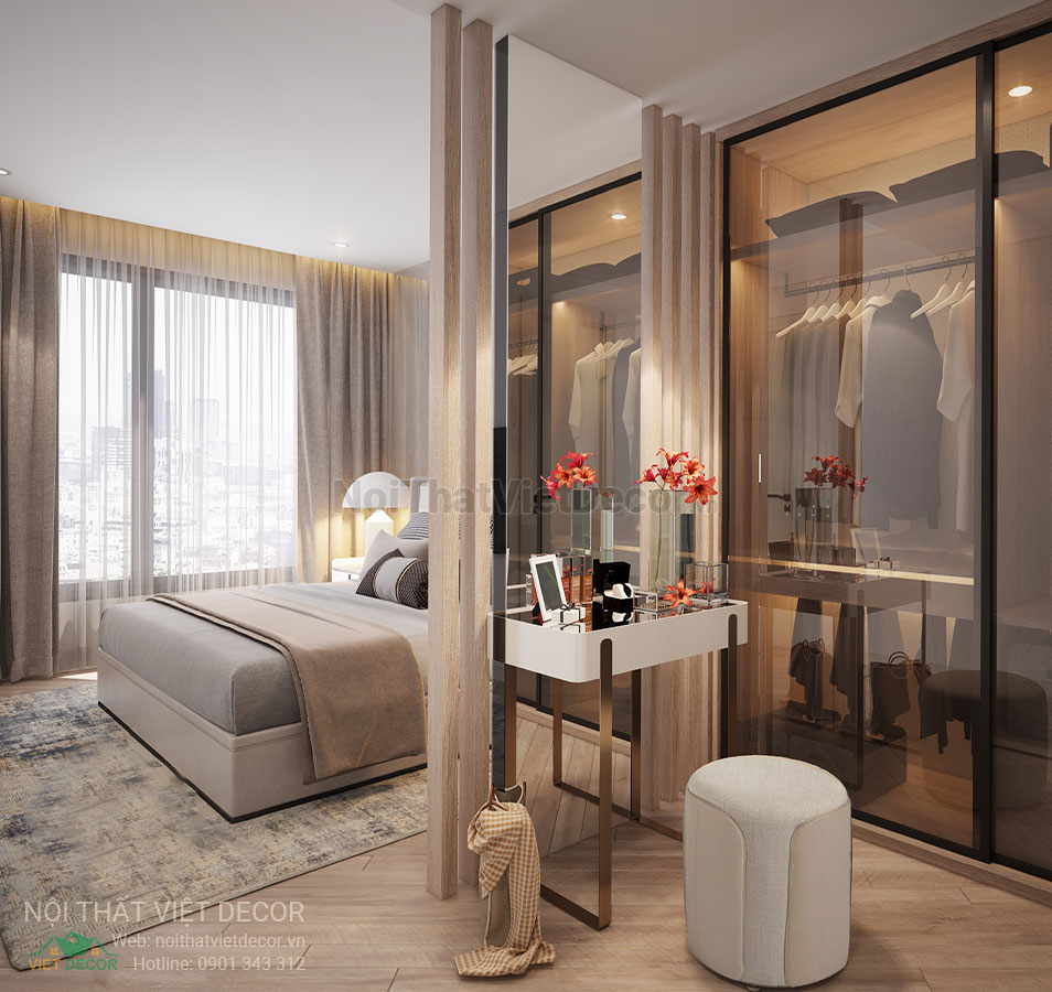 Nội thất Việt Decor thiết kế thi công trang trí nội thất căn hộ 2 phòng ngủ dự án lavida plus quận 7 tp hồ chí minh