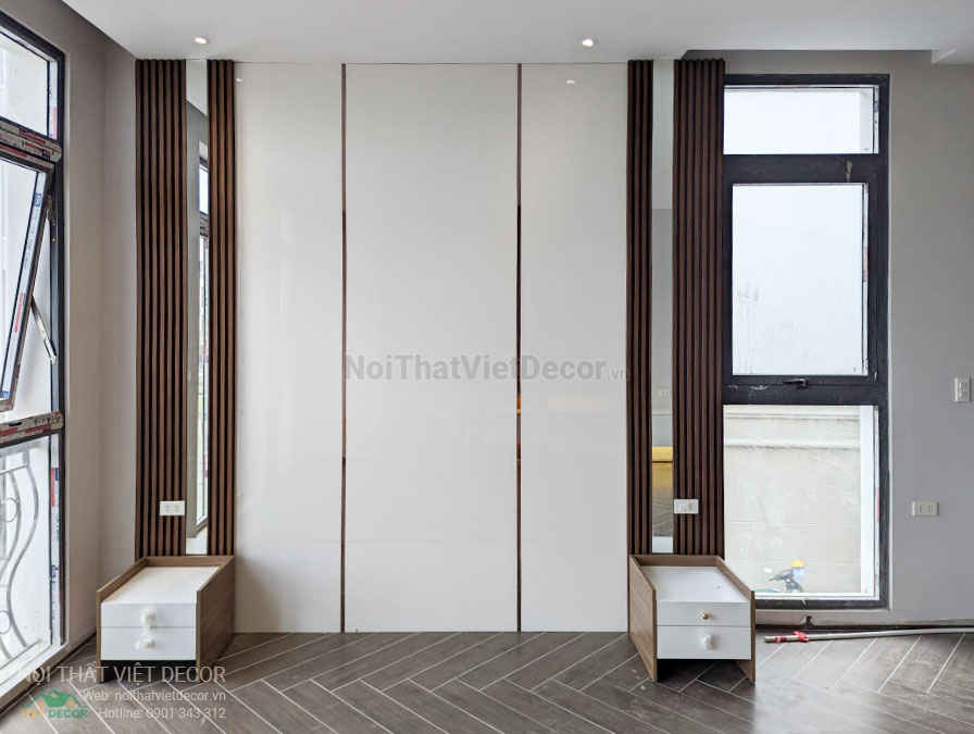 Nội Thất Việt Decor thiết kế thi công nội thất, tủ bếp gỗ công nghiệp An Cường, nhà phố 3 phòng ngủ tại tỉnh Cần Thơ, phòng ngủ 3