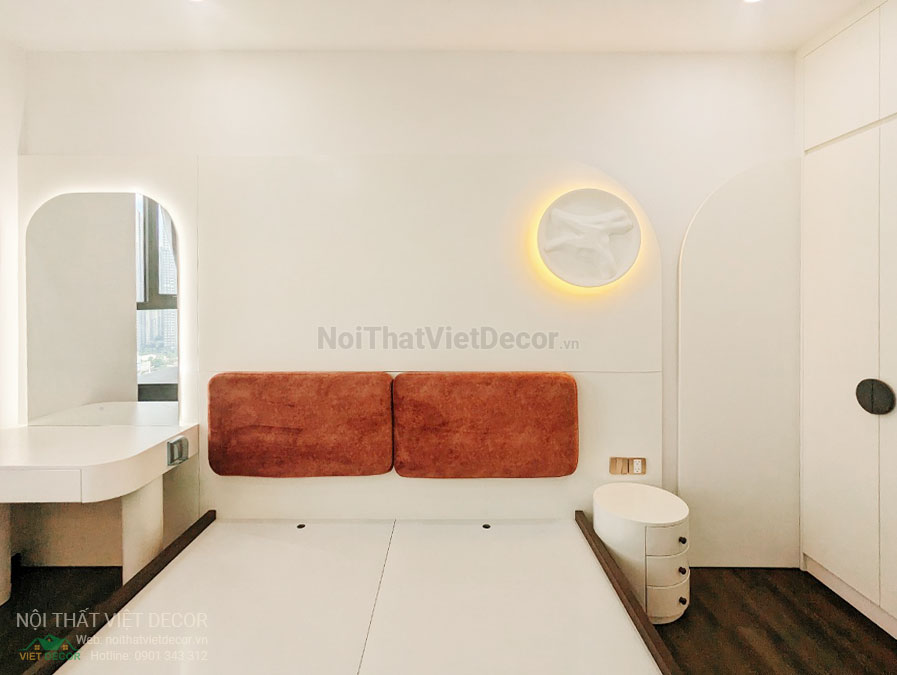 Nội thất Việt Decor thiết kế thi công nội thất căn hộ 3 phòng ngủ tòa nhà CII Tower Bình Thạnh Hồ Chí Minh phòng ngủ 1