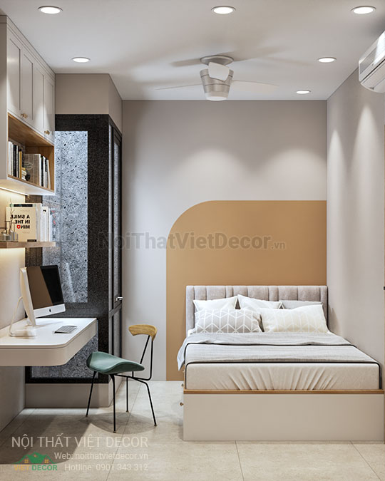 Nội thất Việt Decor thiết kế thi công nội thất nhà phố 3 phòng ngủ tại quận 7, thành phố Hồ Chí Minh, phòng ngủ 3