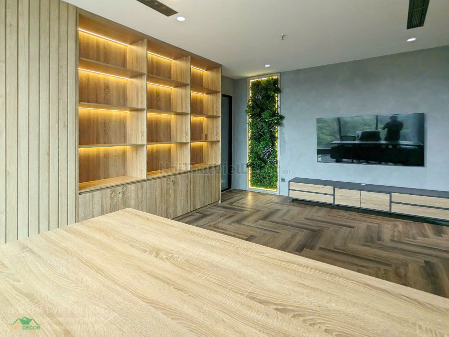 Nội thất Việt Decor thiết kế thi công nội thất, hoàn thiện văn phòng làm việc tòa nhà Cienco4 Building quận 3 thành phố hồ chí minh, phòng giám đốc