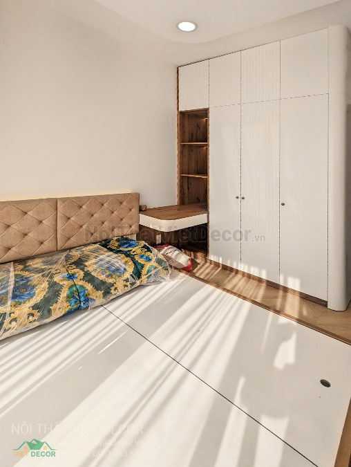 Nội Thất Việt Decor thiết kế thi công nội thất căn hộ 2 phòng ngủ chung cư Quận 9 Hồ Chí Minh, phòng ngủ master