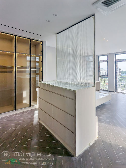 Nội Thất Việt Decor thiết kế thi công nội thất, tủ bếp gỗ công nghiệp An Cường, nhà phố 3 phòng ngủ tại tỉnh Cần Thơ, phòng ngủ 2